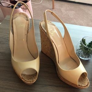 Authentic Christian Louboutin Wedges